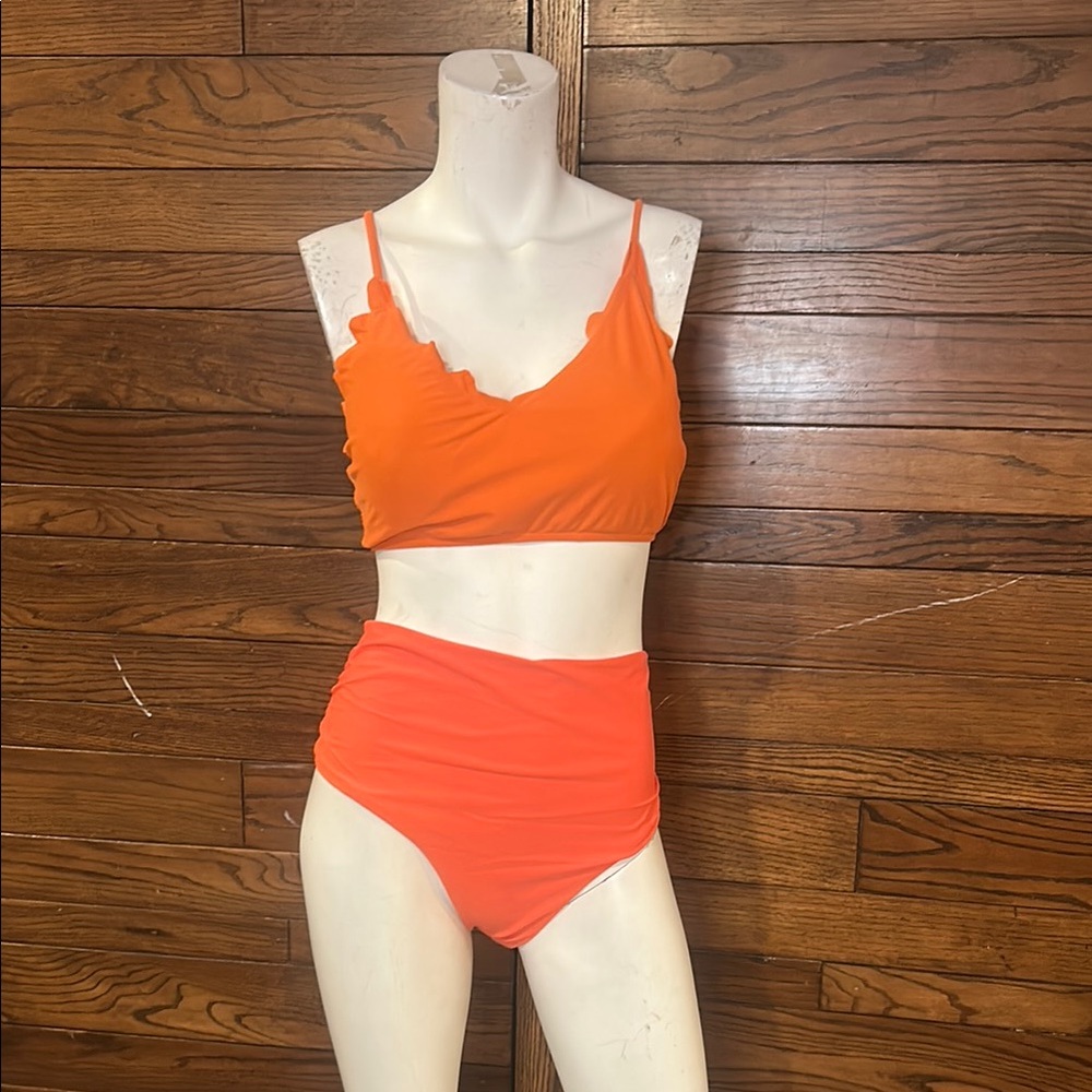 Zaful Vibrant Orange Swimwear